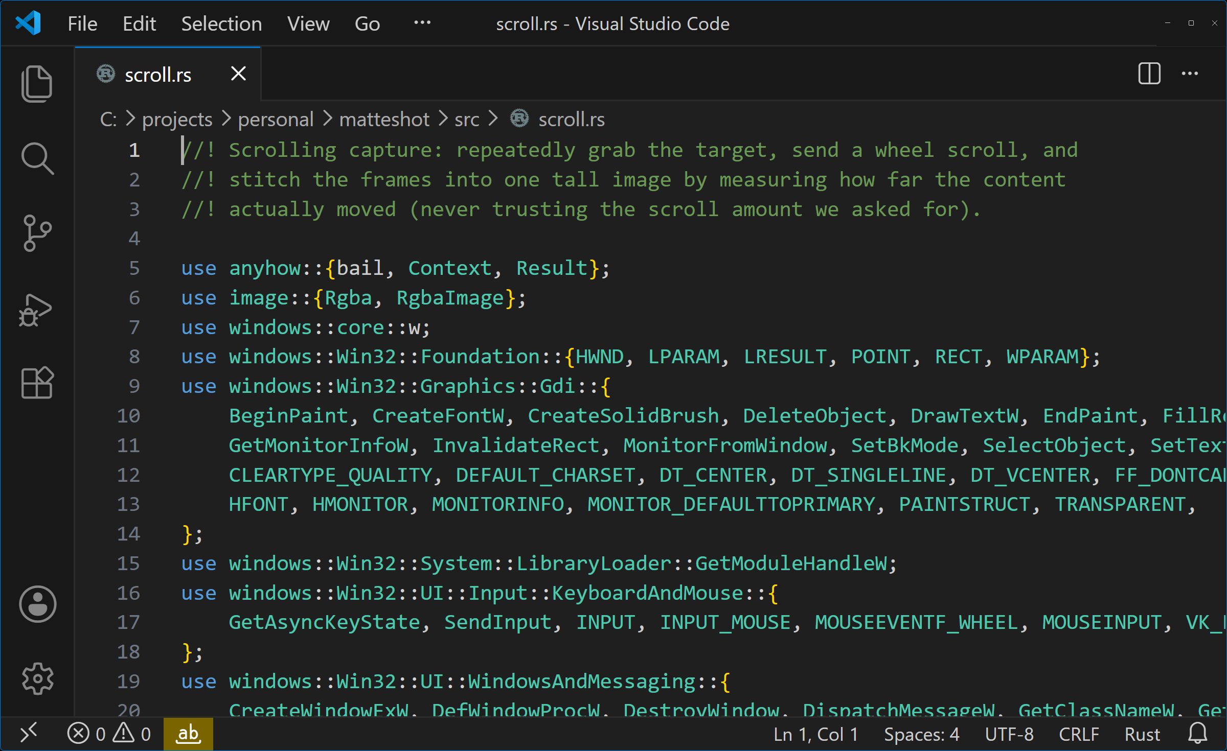 Sample capture